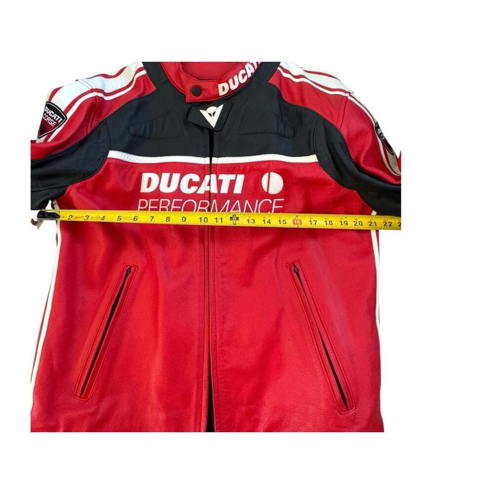 Ducati Performance Dainese Corse Leather Jacket Mens Y2K Motorcycle Biker 56 - Picture 4 of 16